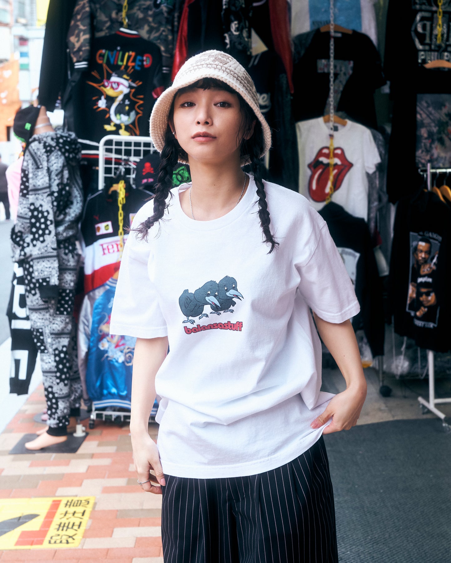 balansa × flagstuff crow tee