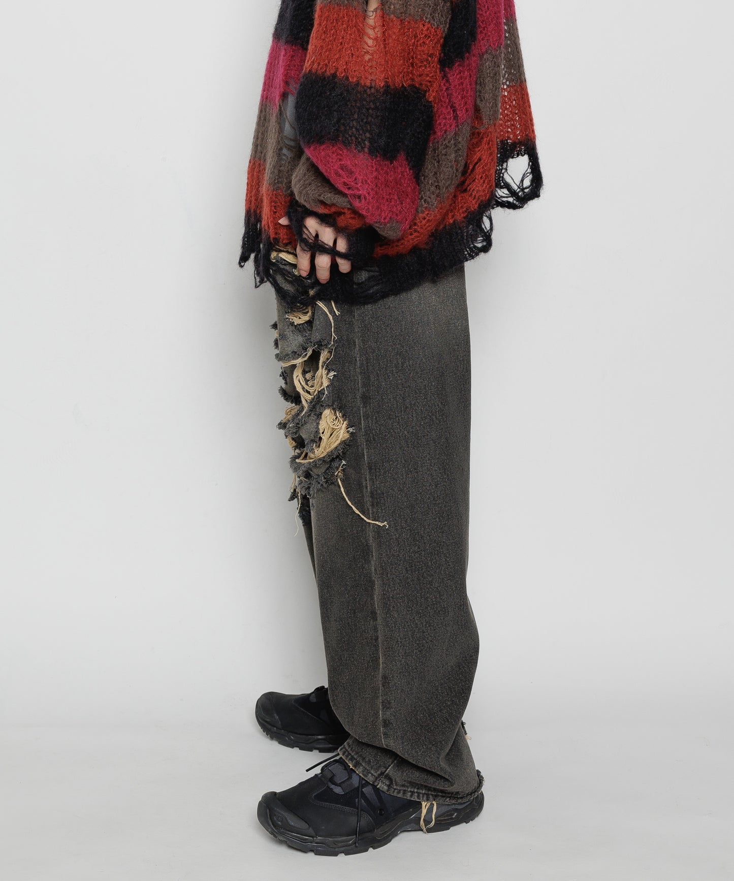 DENIM BORO BAGGIE PANTS