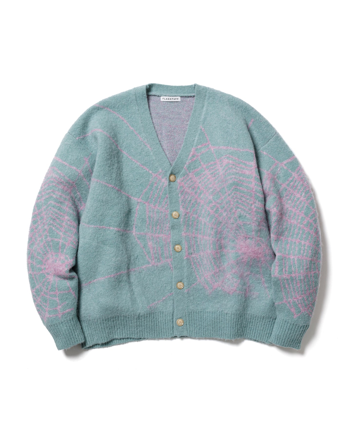 SPIDER WEB MOHAIR CARDIGAN