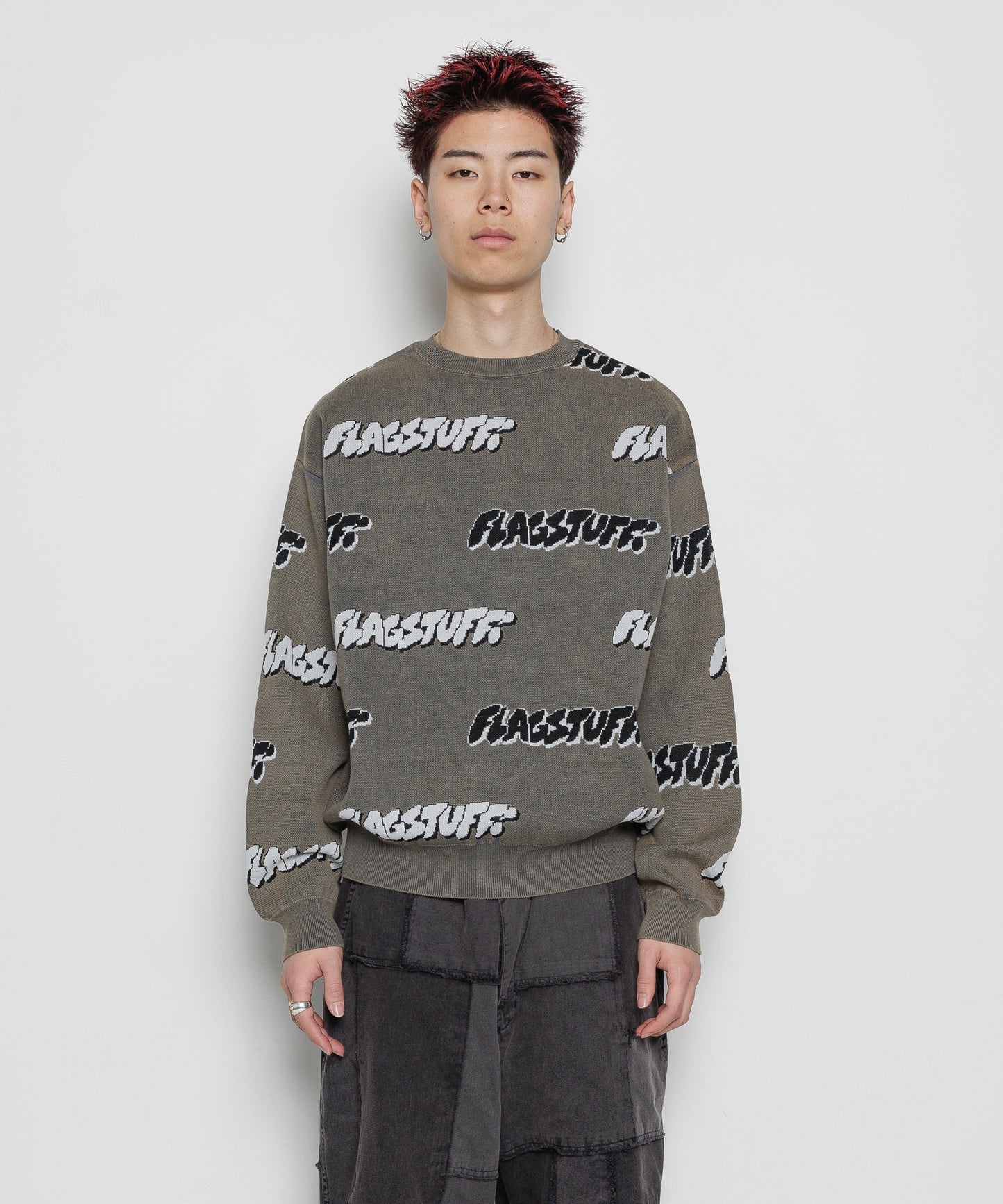 "F-LAGSTUF-F" COTTON SWEATER