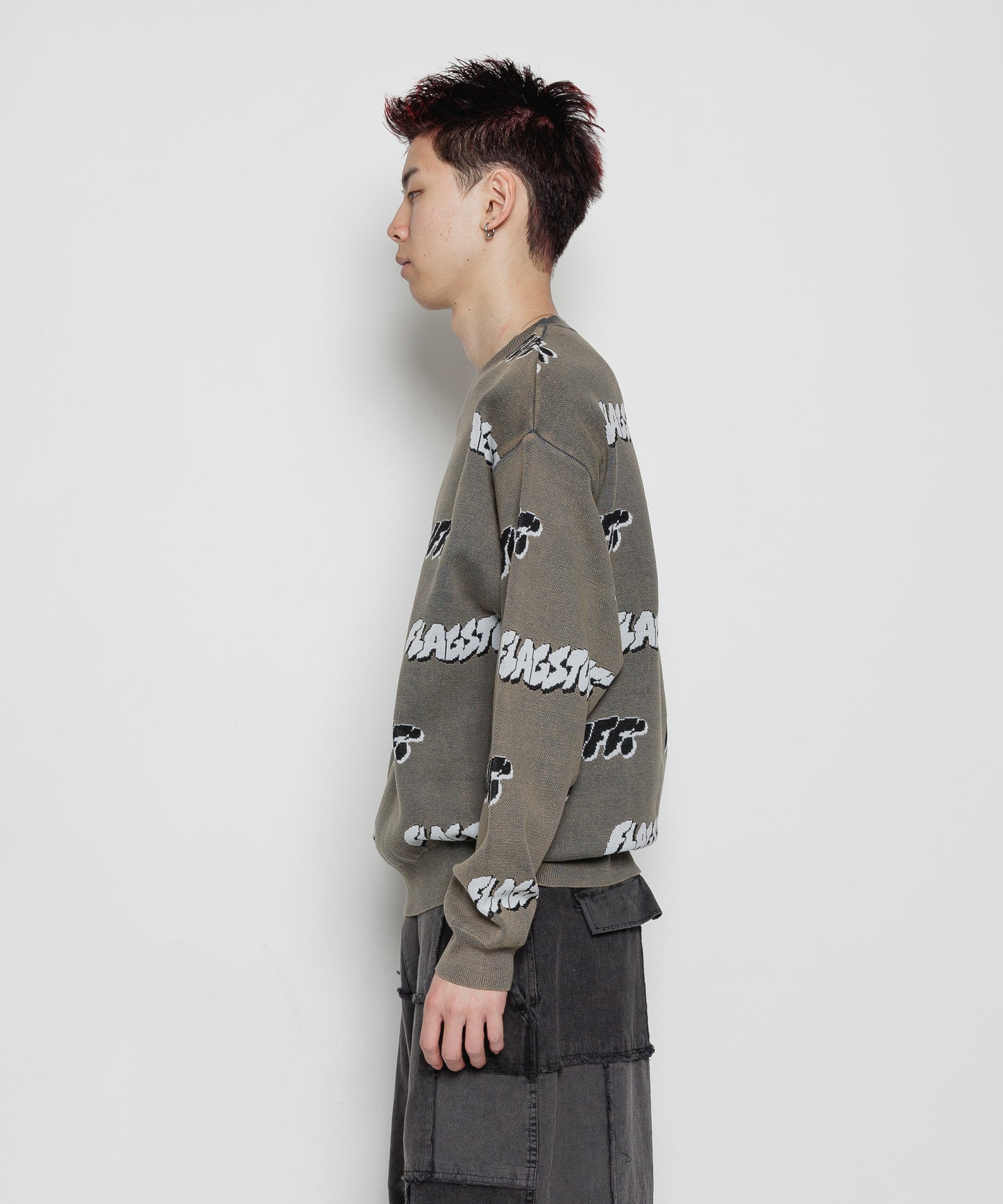 "F-LAGSTUF-F" COTTON SWEATER