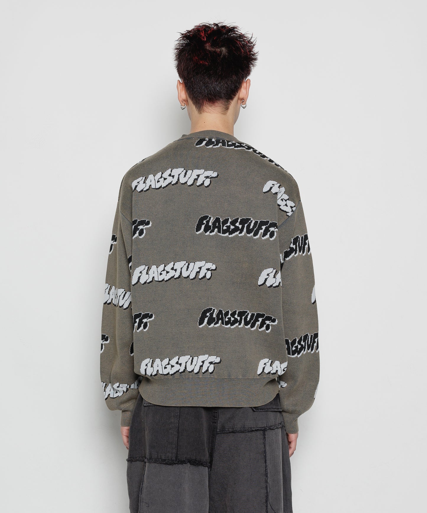 "F-LAGSTUF-F" COTTON SWEATER