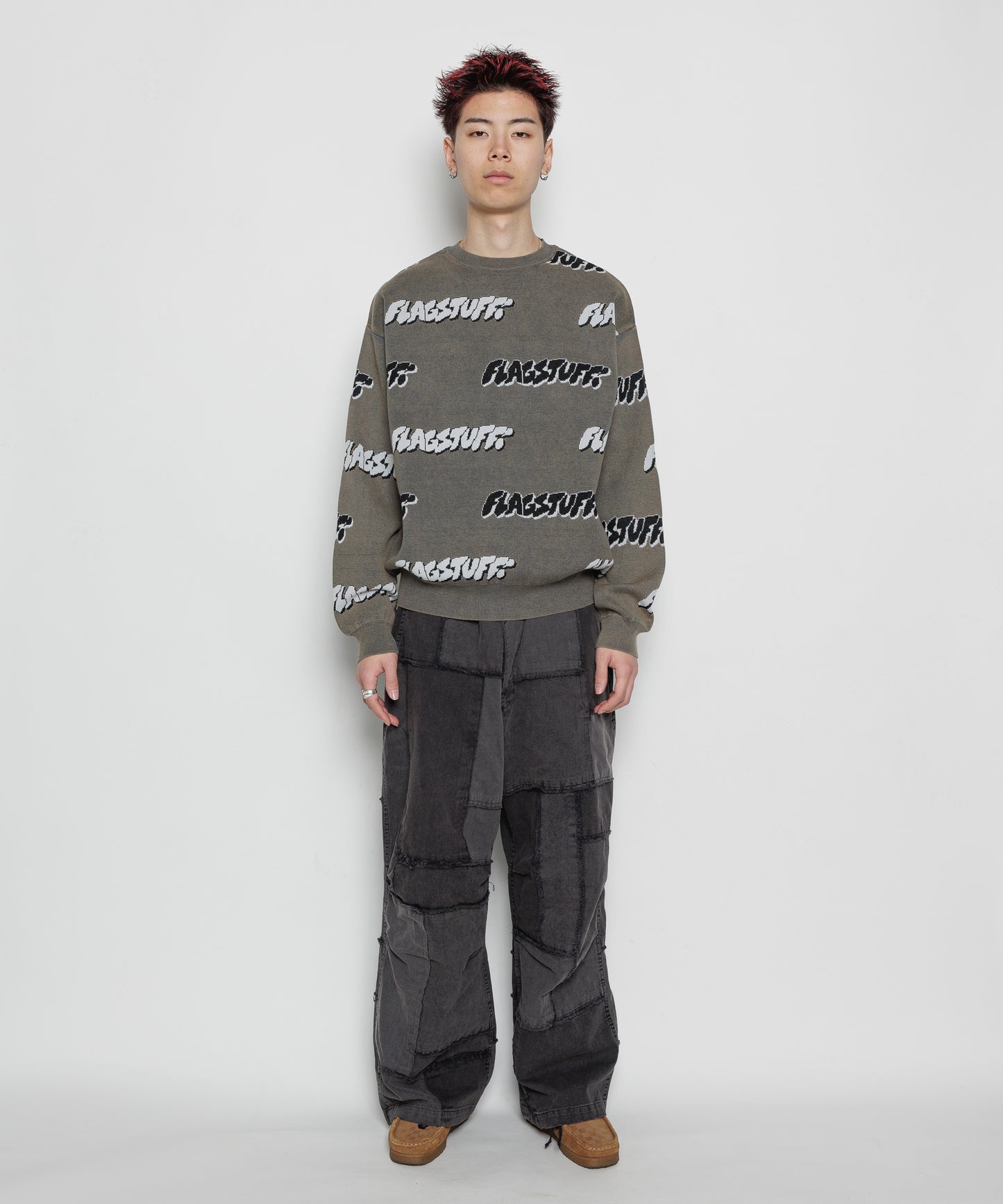 "F-LAGSTUF-F" COTTON SWEATER