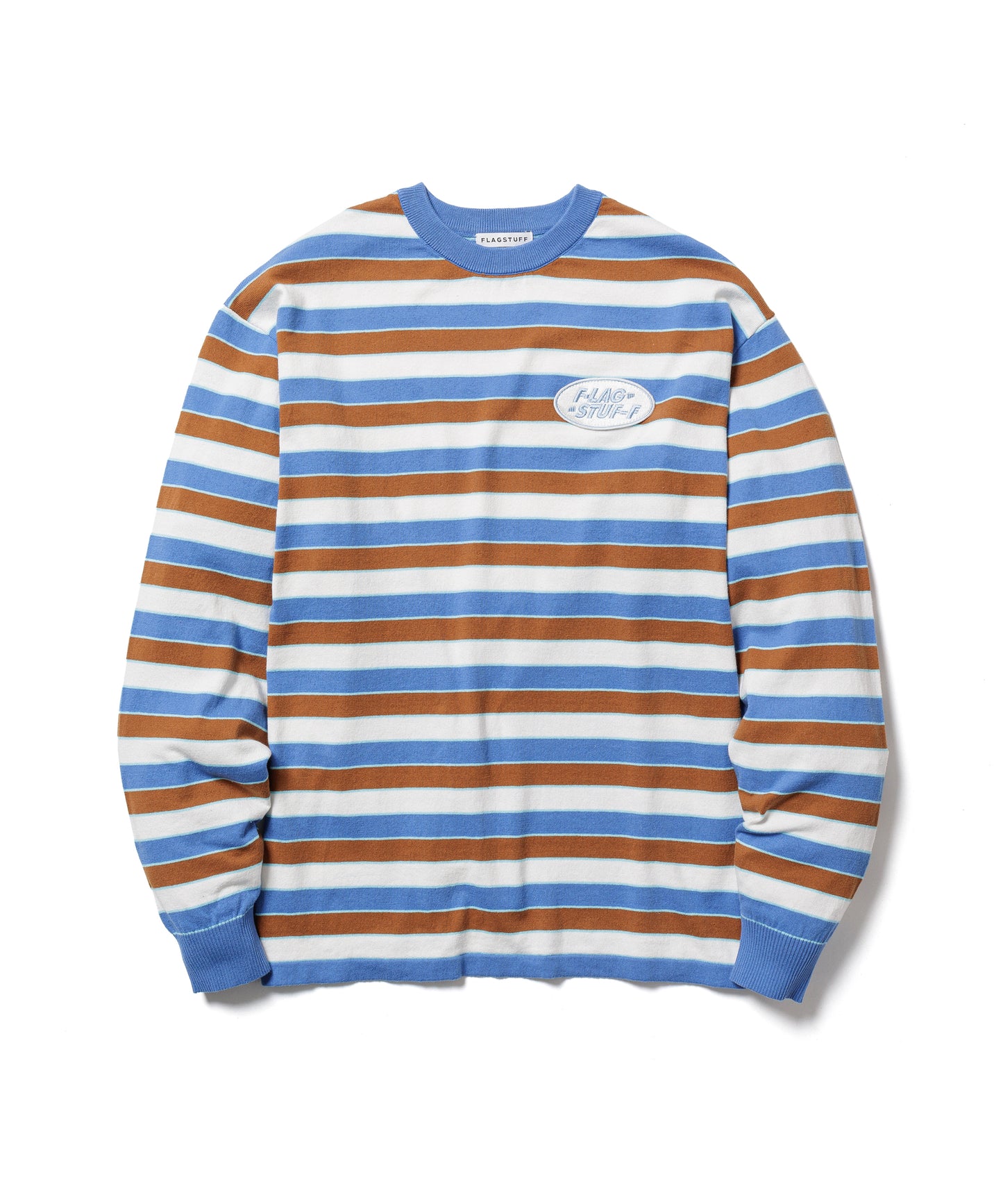STRIPE LS COTTON SWEATER