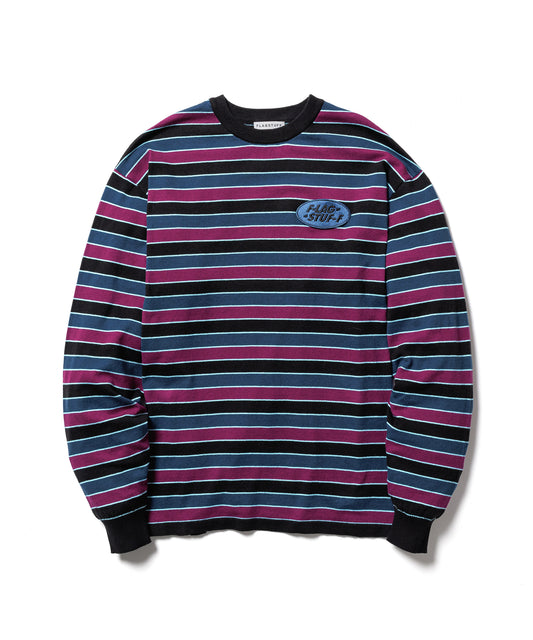 STRIPE LS COTTON SWEATER