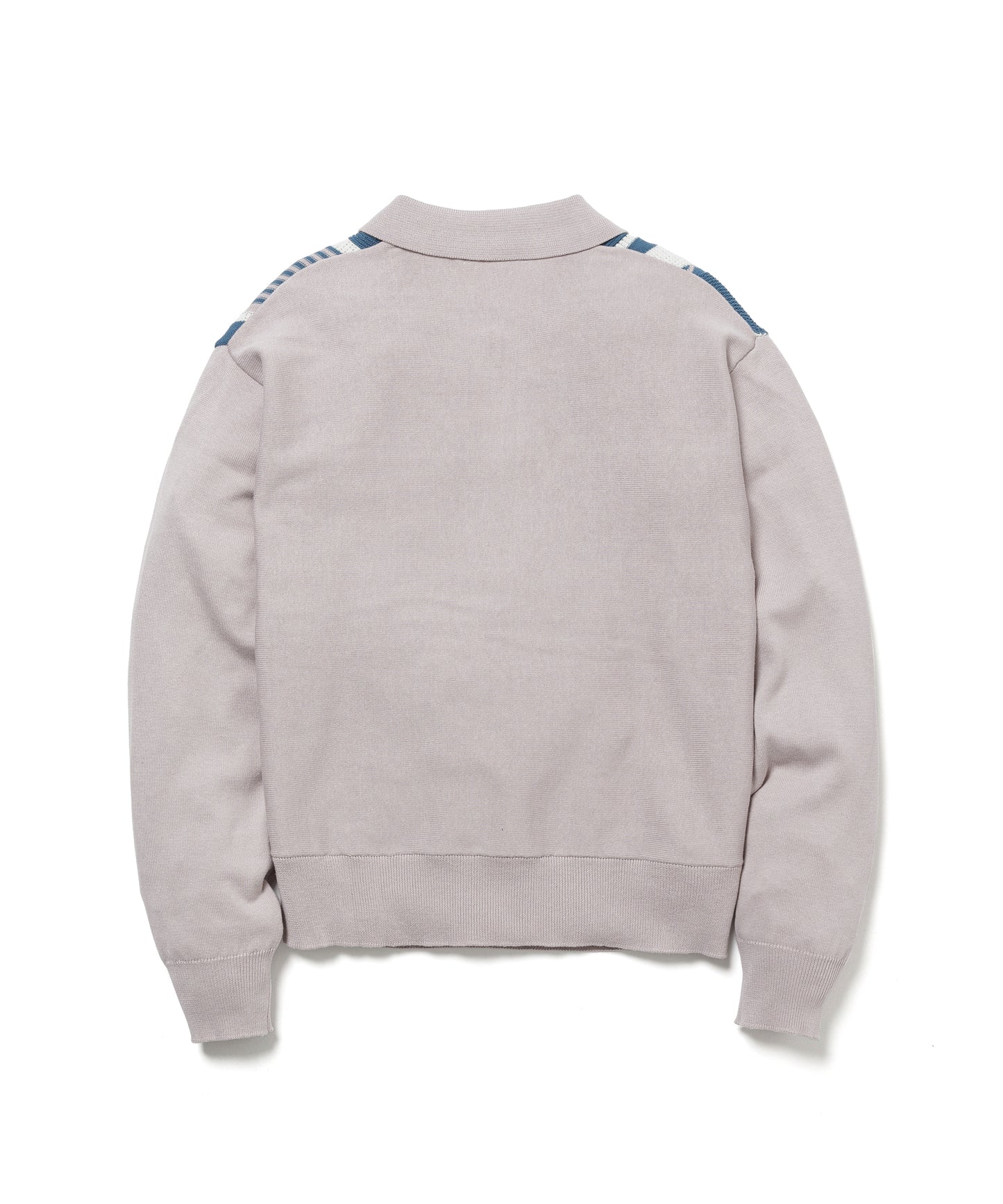 L/S STRIPE KNIT POLO SHIRT