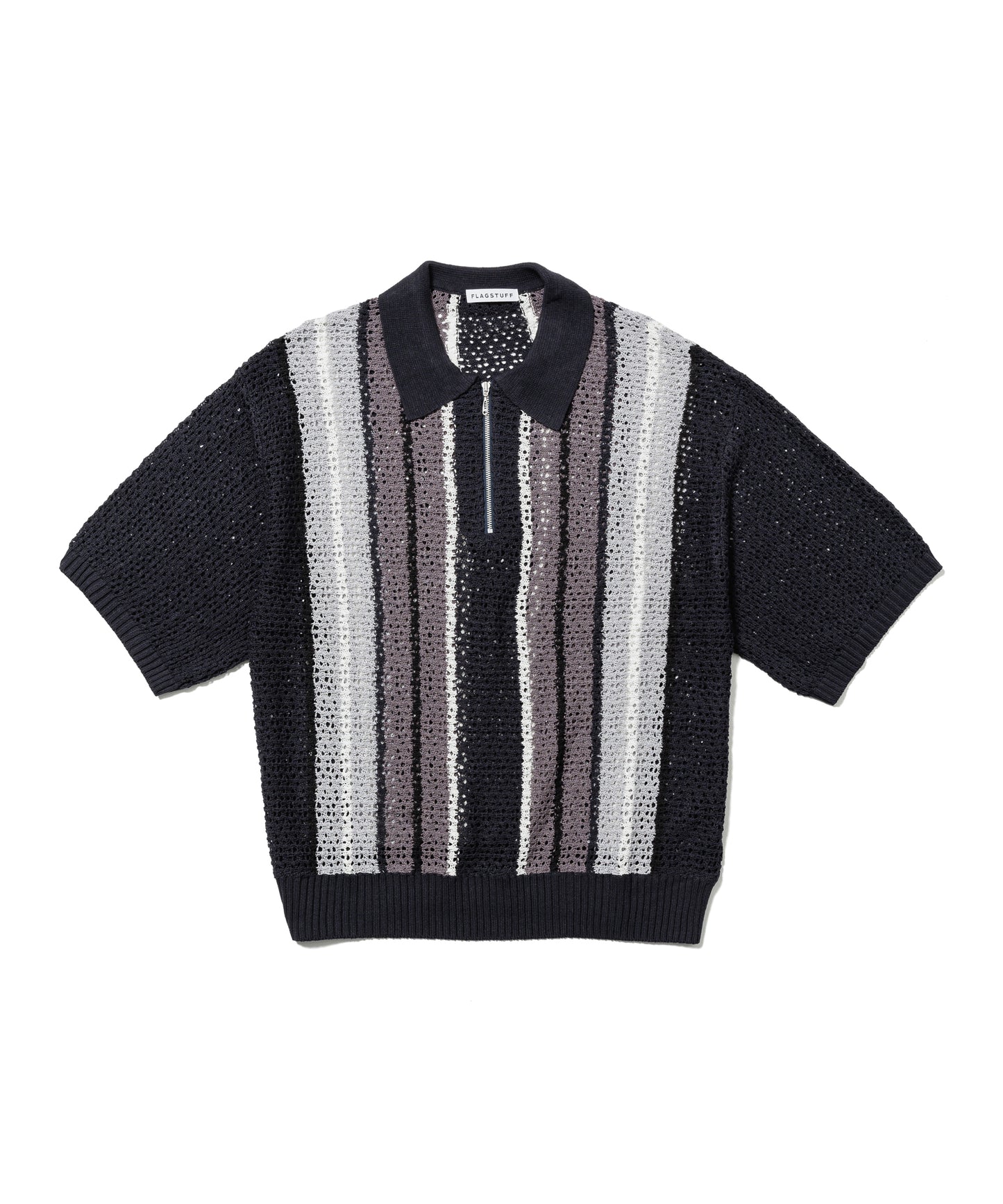 STRIPE S/S H/Z SUMMER SWEATER