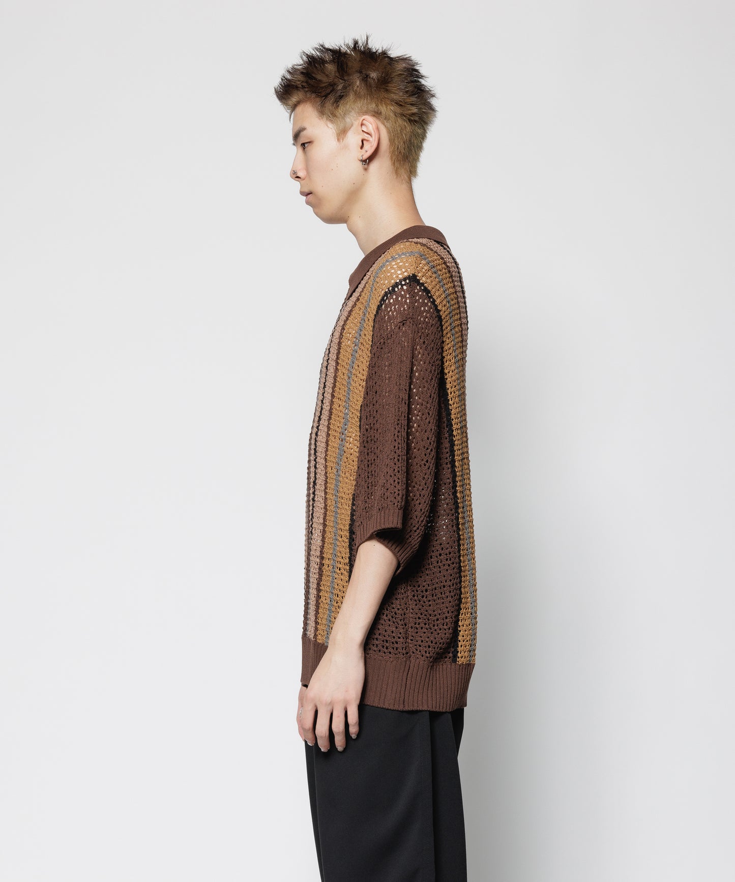 STRIPE S/S H/Z SUMMER SWEATER