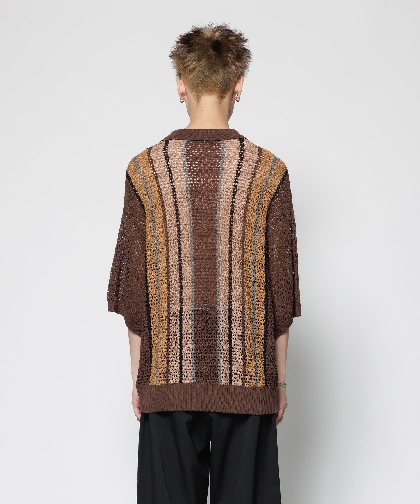 STRIPE S/S H/Z SUMMER SWEATER