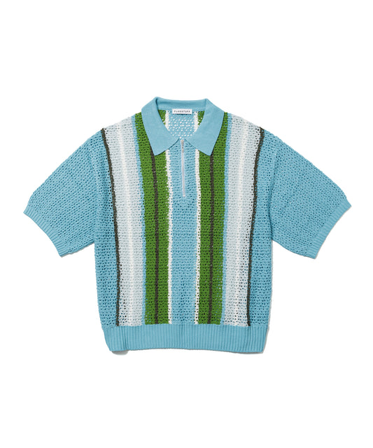 STRIPE S/S H/Z SUMMER SWEATER