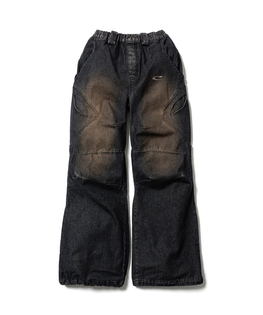 CPG RHOMBUS FADE DENIM PANTS