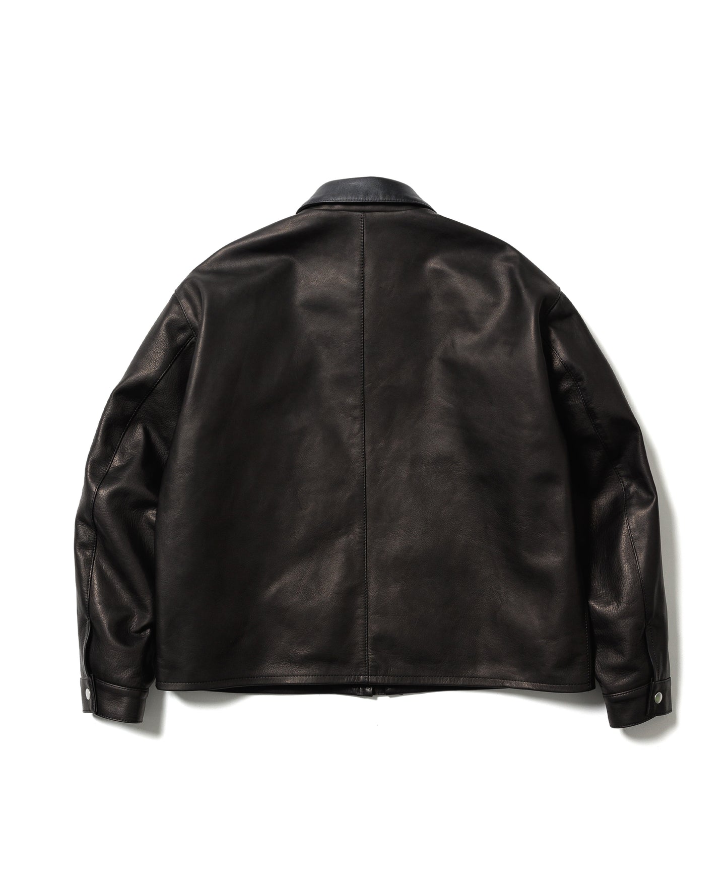 LEATHER SHORT C-A JACKET(xblackmeans)