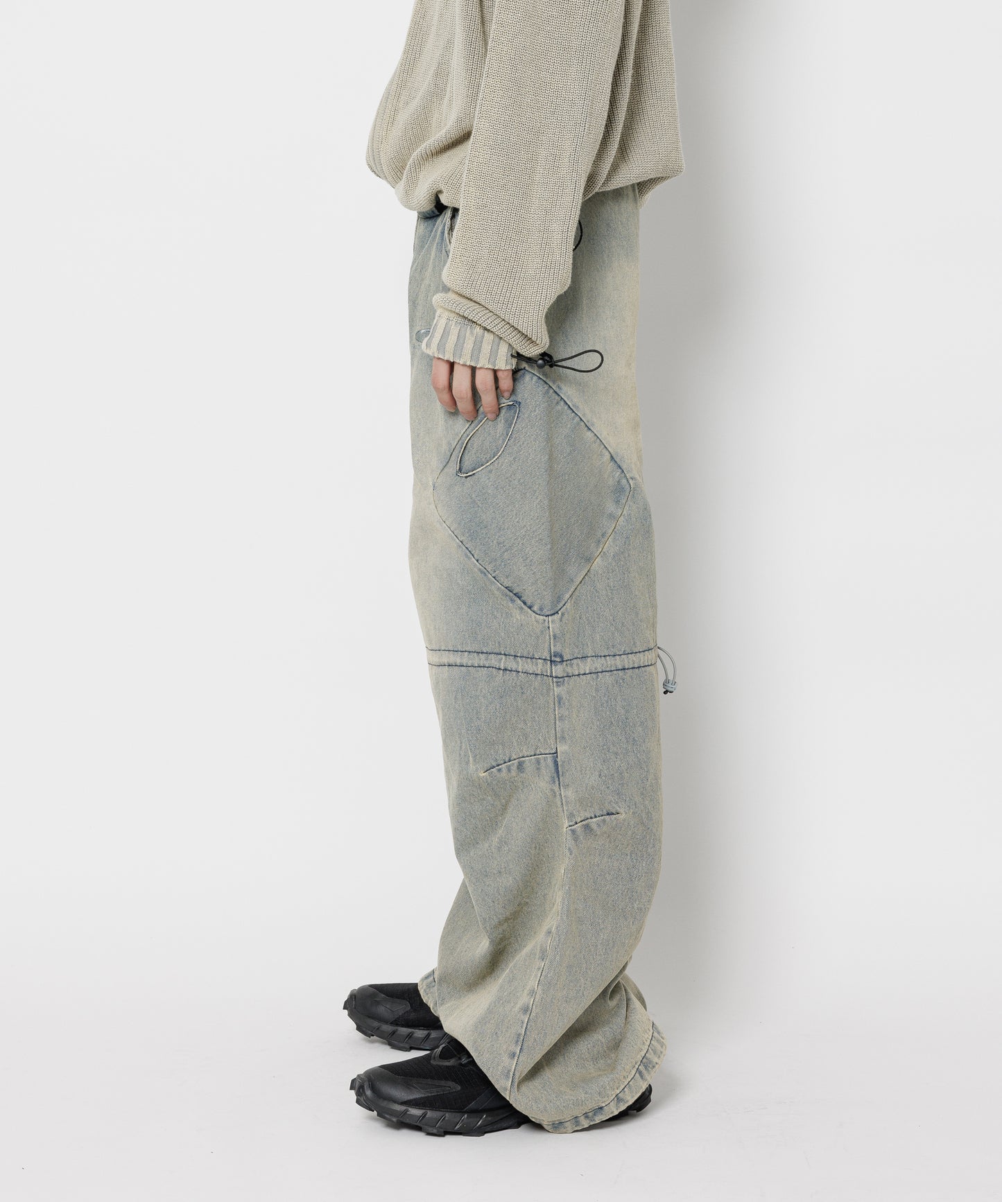 CPG RHOMBUS DENIM PANTS