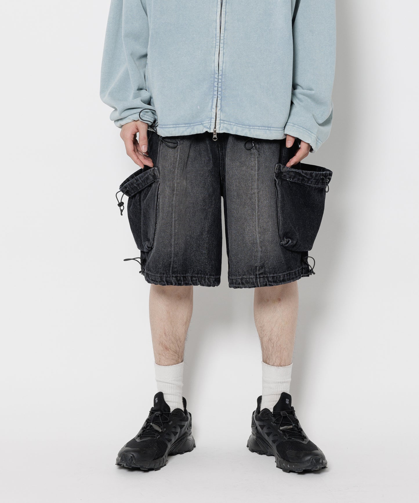 CPG ANOMALY CORD DENIM HALF PANTS