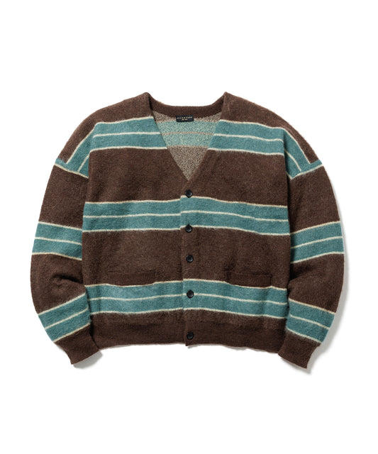STRIPE MOHAIR CARDIGAN