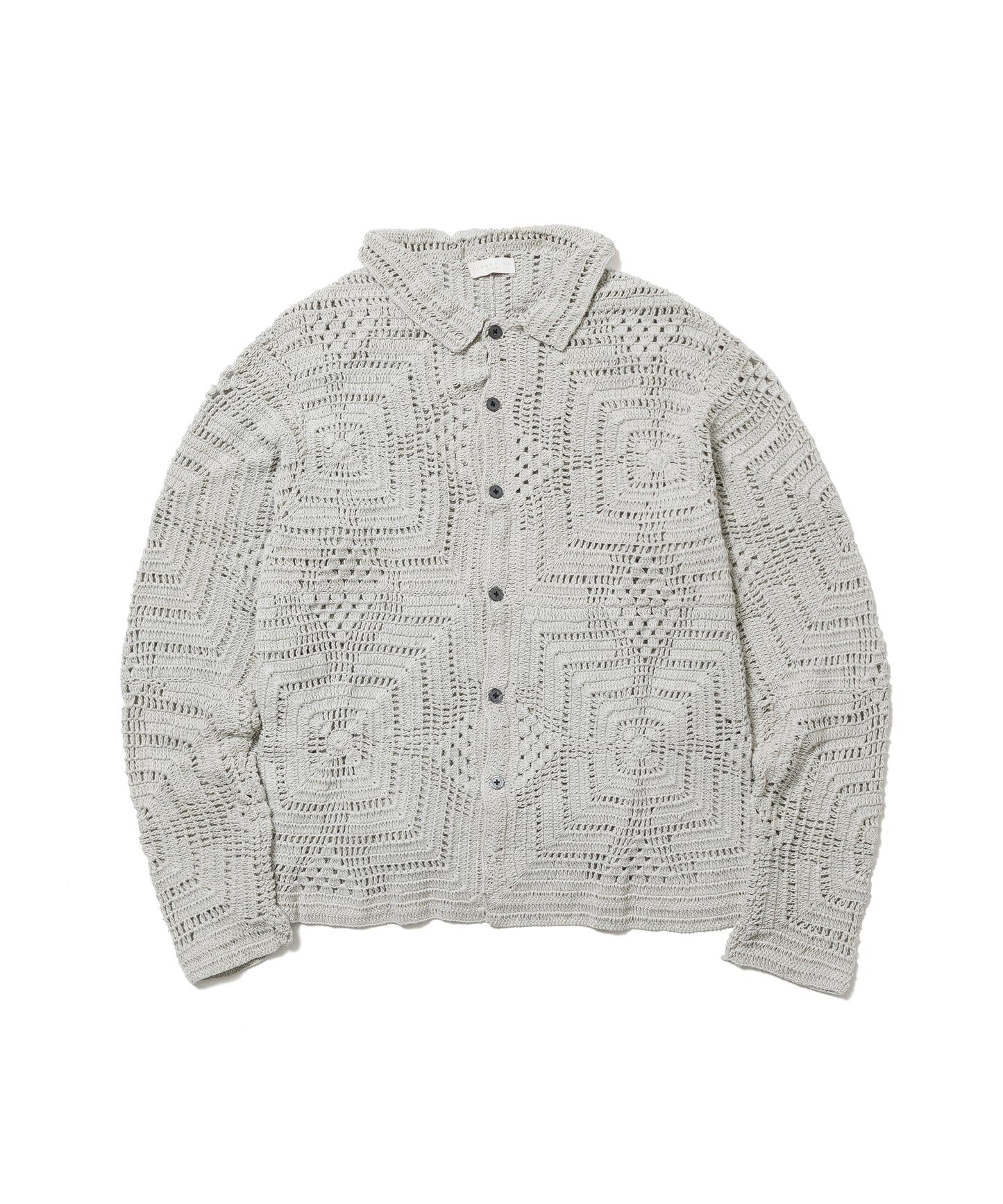 SQUARE MESH L/S SWEATER