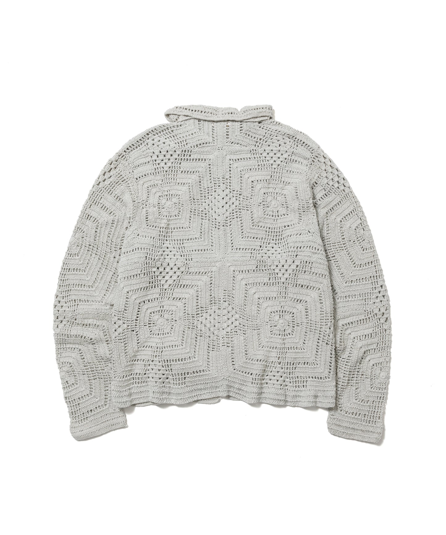 SQUARE MESH L/S SWEATER