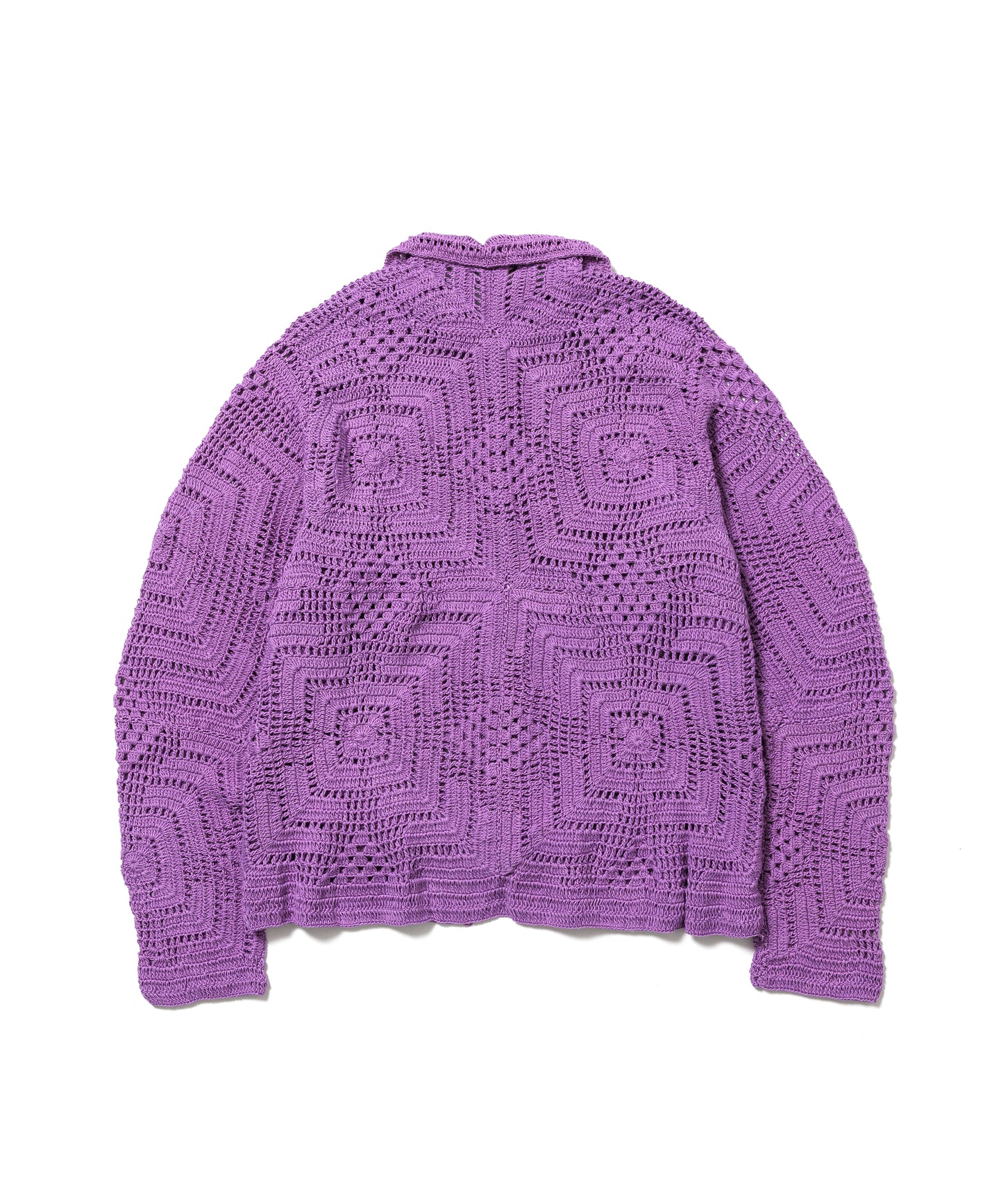 SQUARE MESH L/S SWEATER