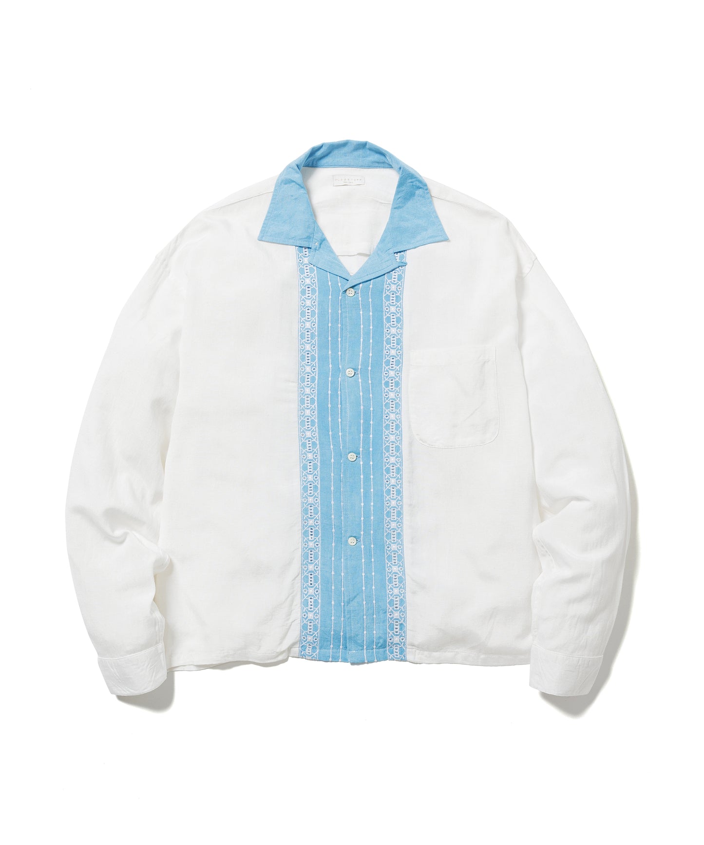 EMBROIDERY STRIPE L/S SHIRT