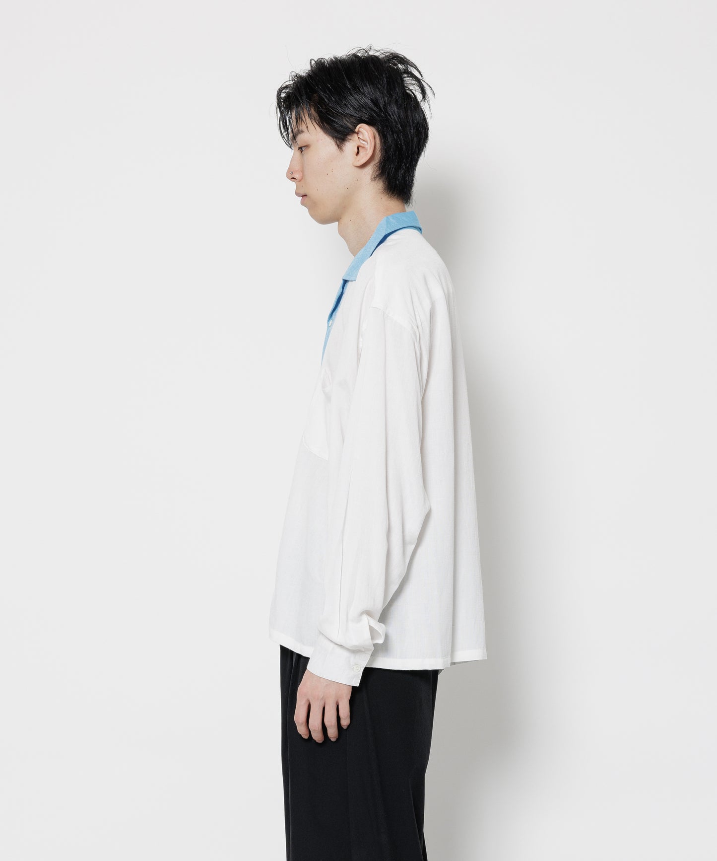 EMBROIDERY STRIPE L/S SHIRT