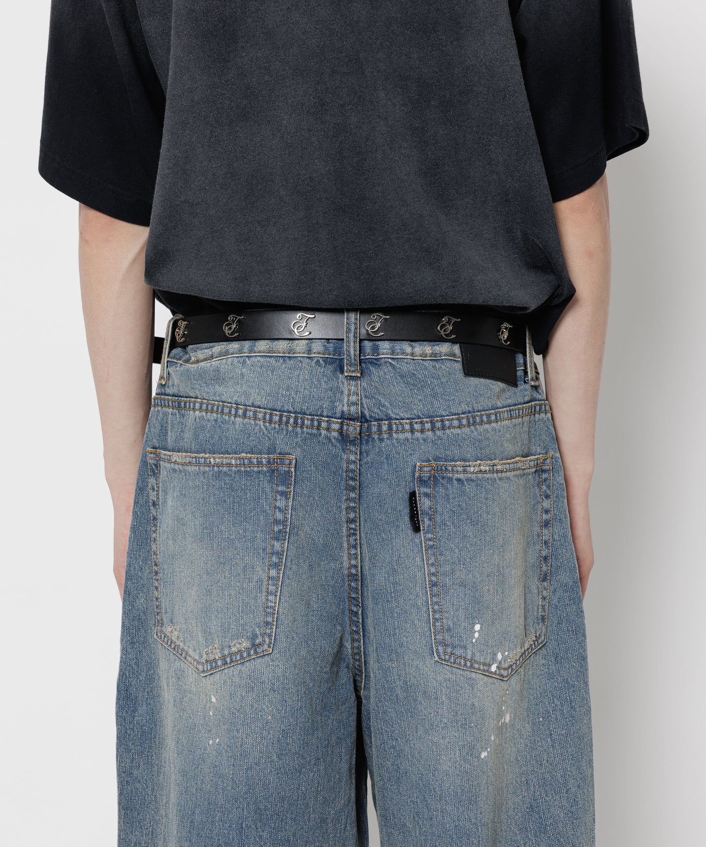 "F" LEATHER BELT