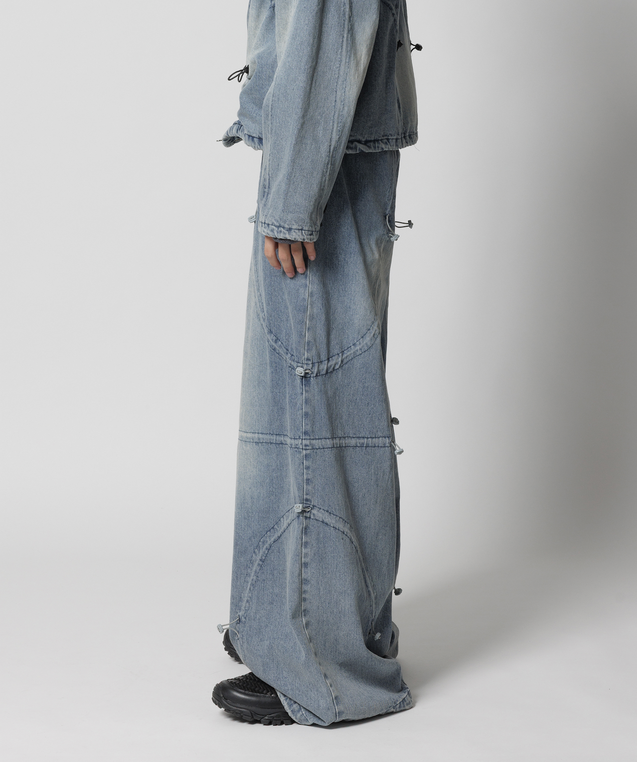 CPG CURVE CORD DENIM PANTS