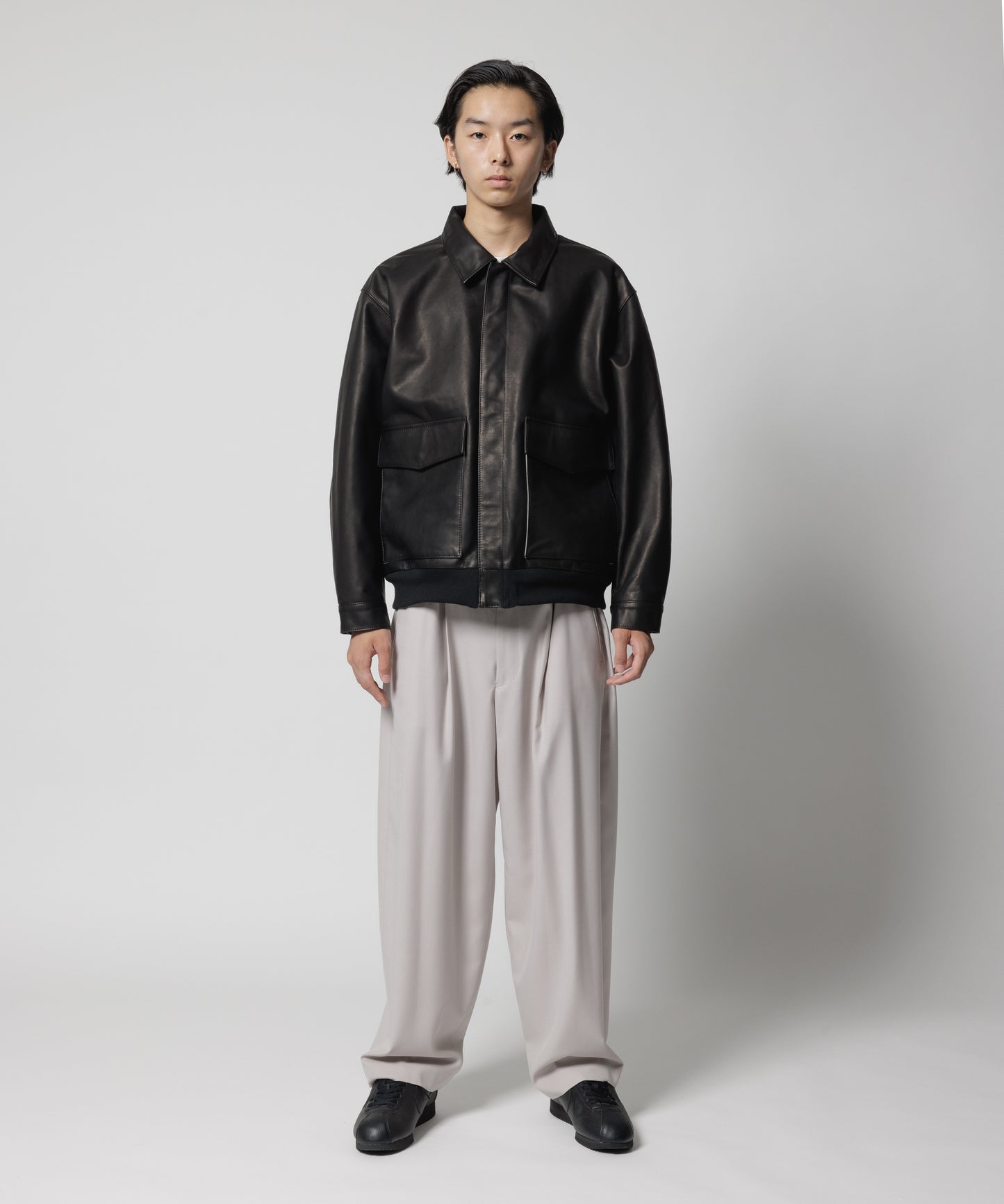 TYPE A-2 LEATHER JACKET(xblackmeans)