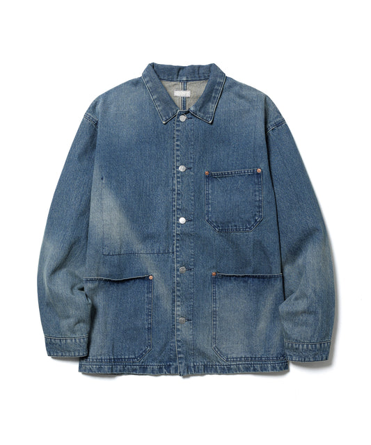 SUN FADE DENIM COVERALL