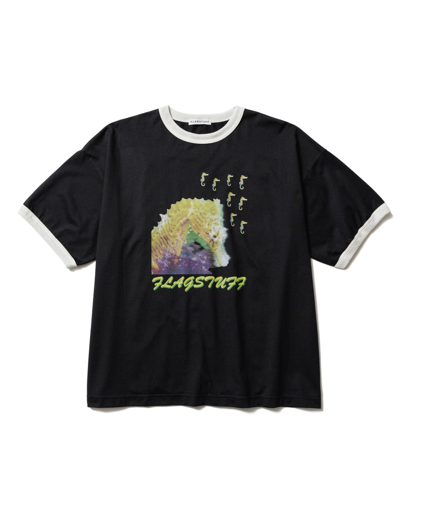 23SS-FS-36"SEAHORSE"RINGER Tee