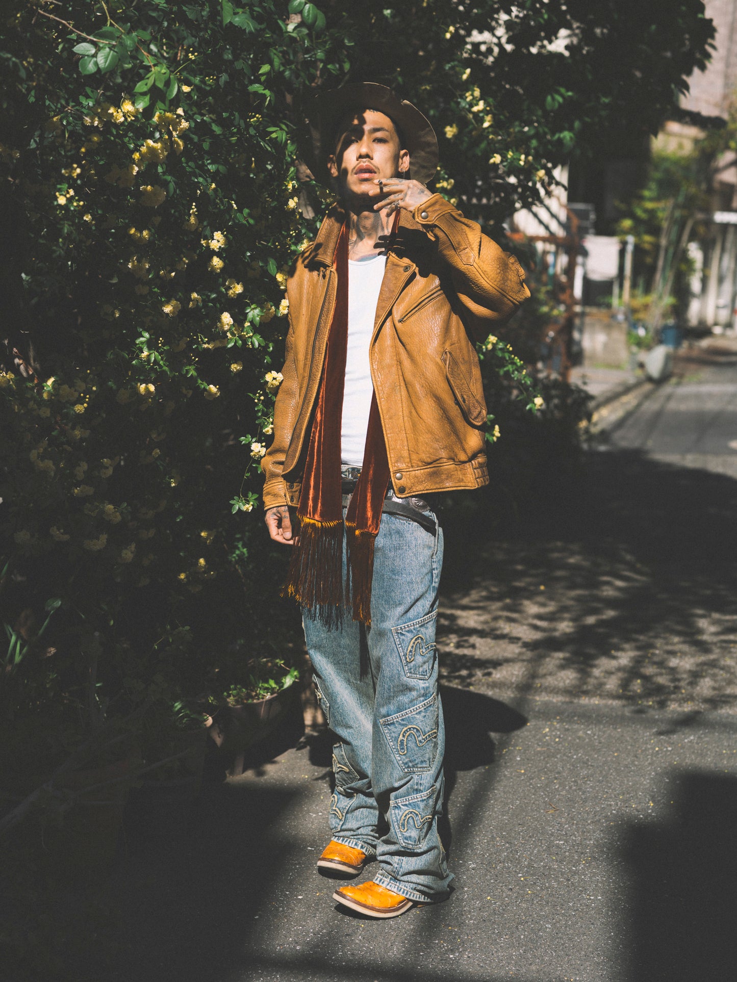 MANY POCKET DENIM PANTS(xEVISU)