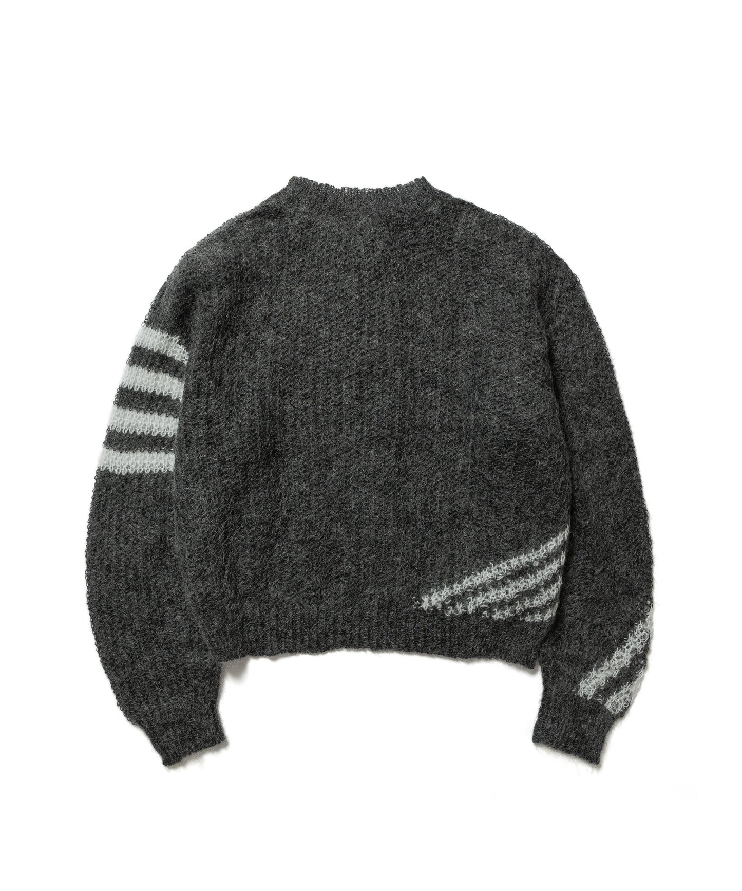 STRIPE MOHAIR KNIT SWEATER