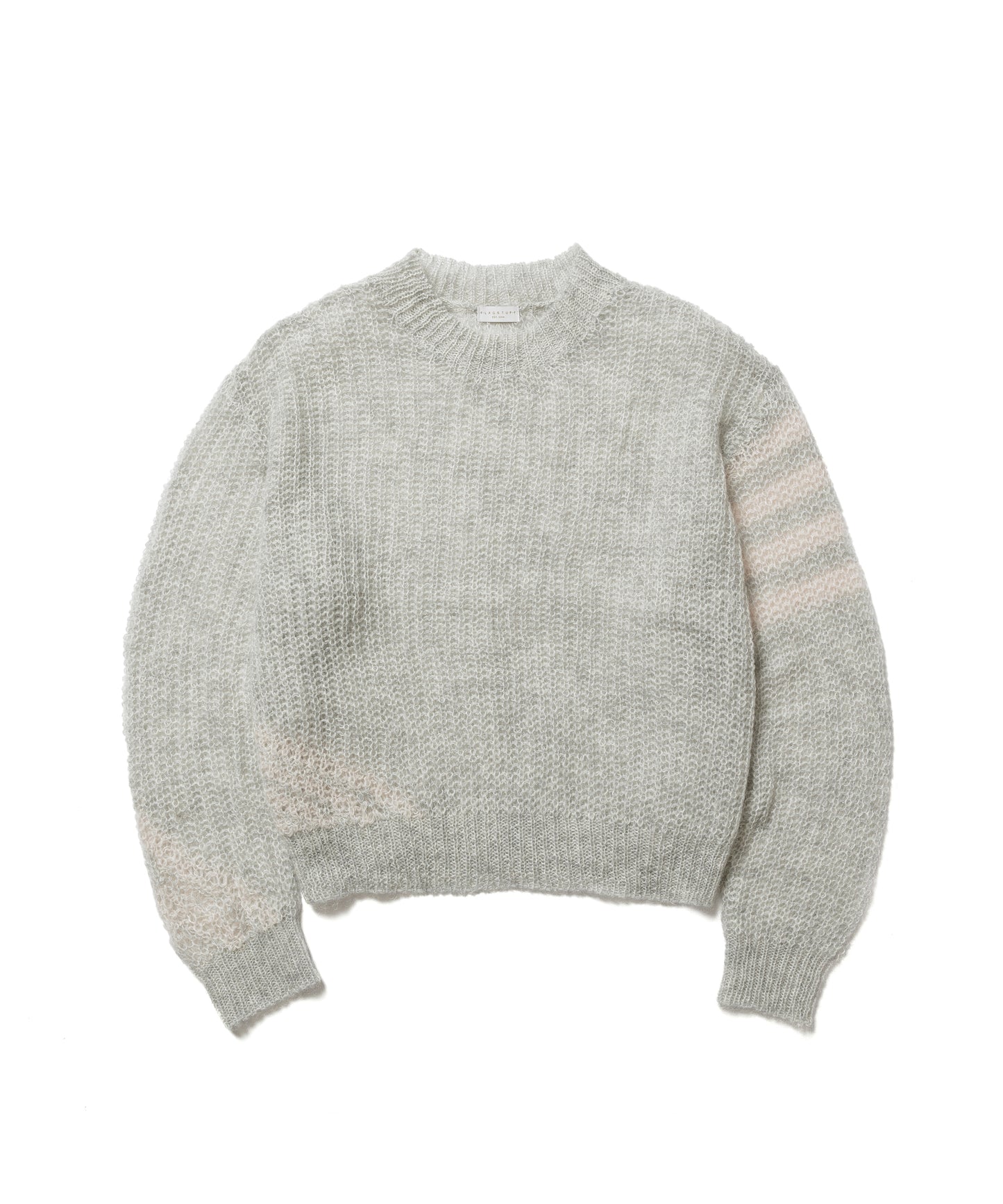 STRIPE MOHAIR KNIT SWEATER