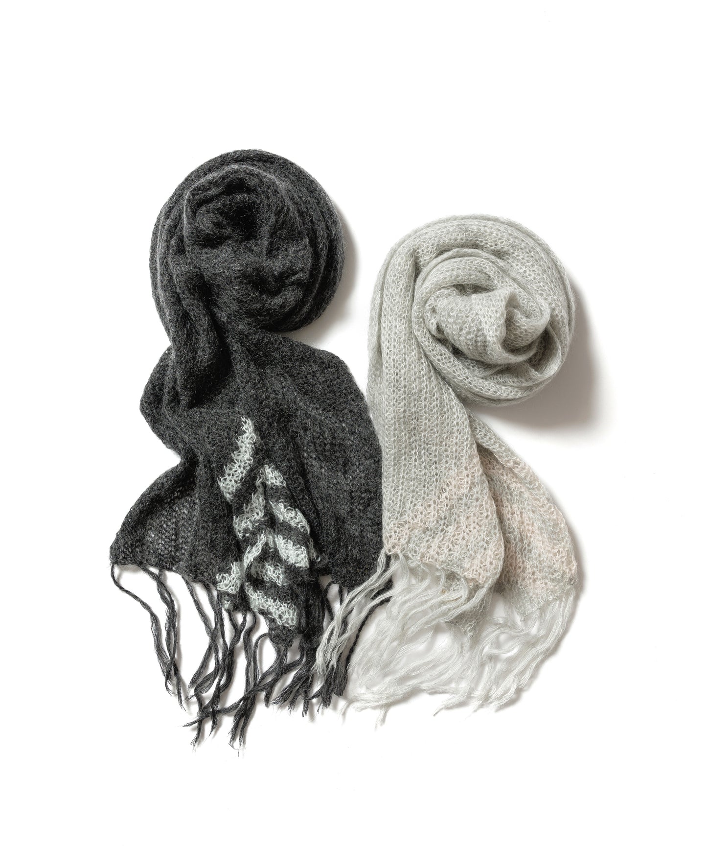 STRIPE MOHAIR SCARF