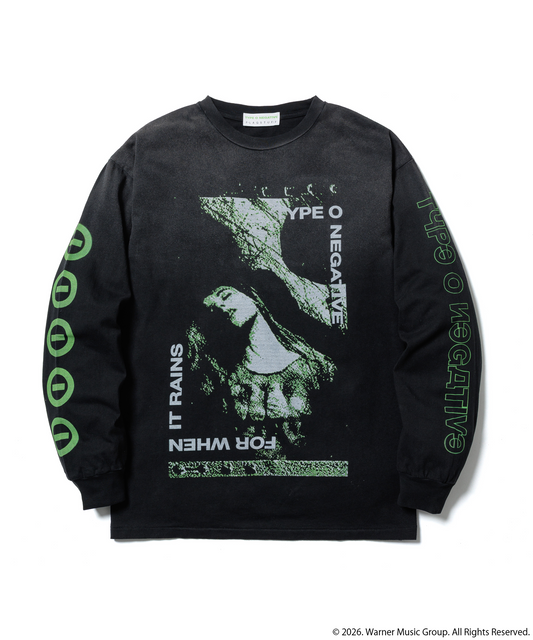 FOR WHEN IT RAINS L/S T-SHIRT(TYPE-O NEGATIVE)