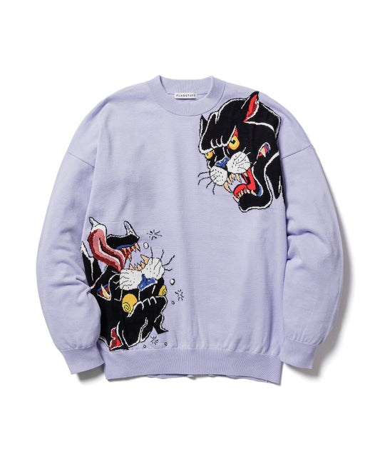 "TIGER"COTTON SWEATER