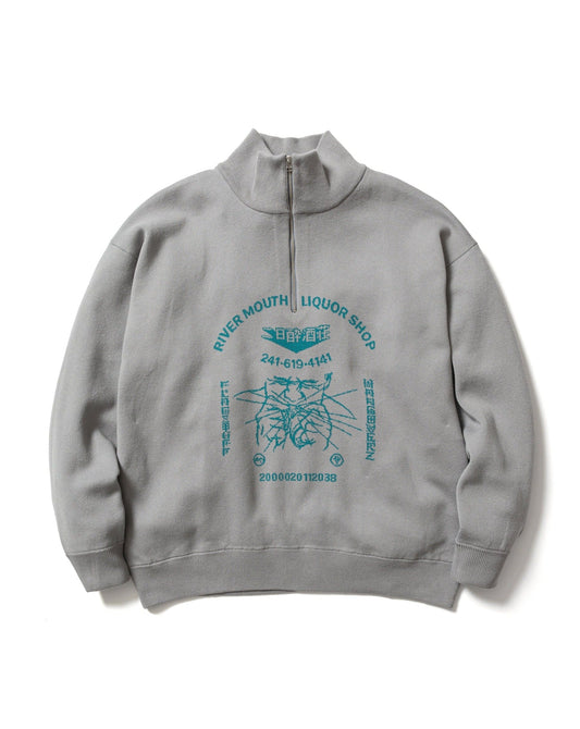 F-LAGSTUF-F × hangoverz HALF-ZIP KNIT