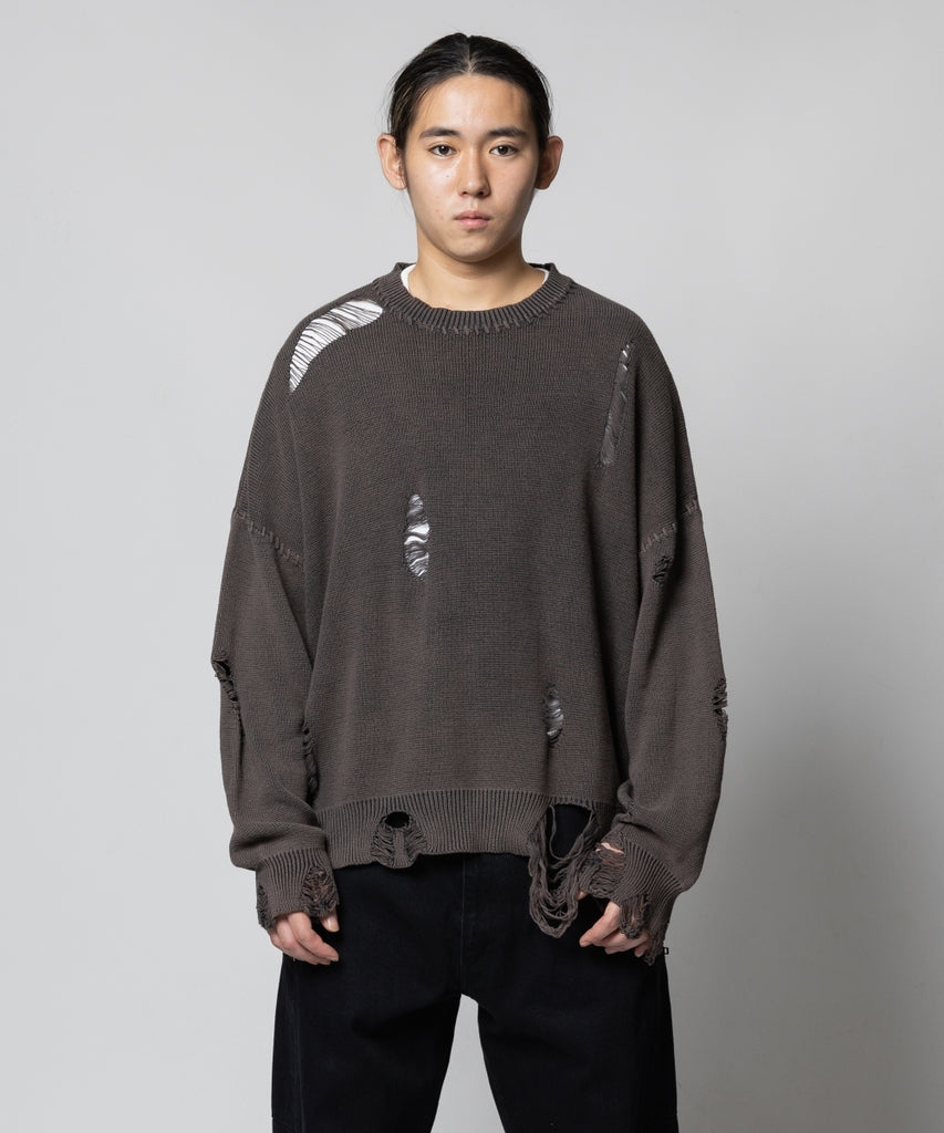 DAMEGE COTTON SWEATER
