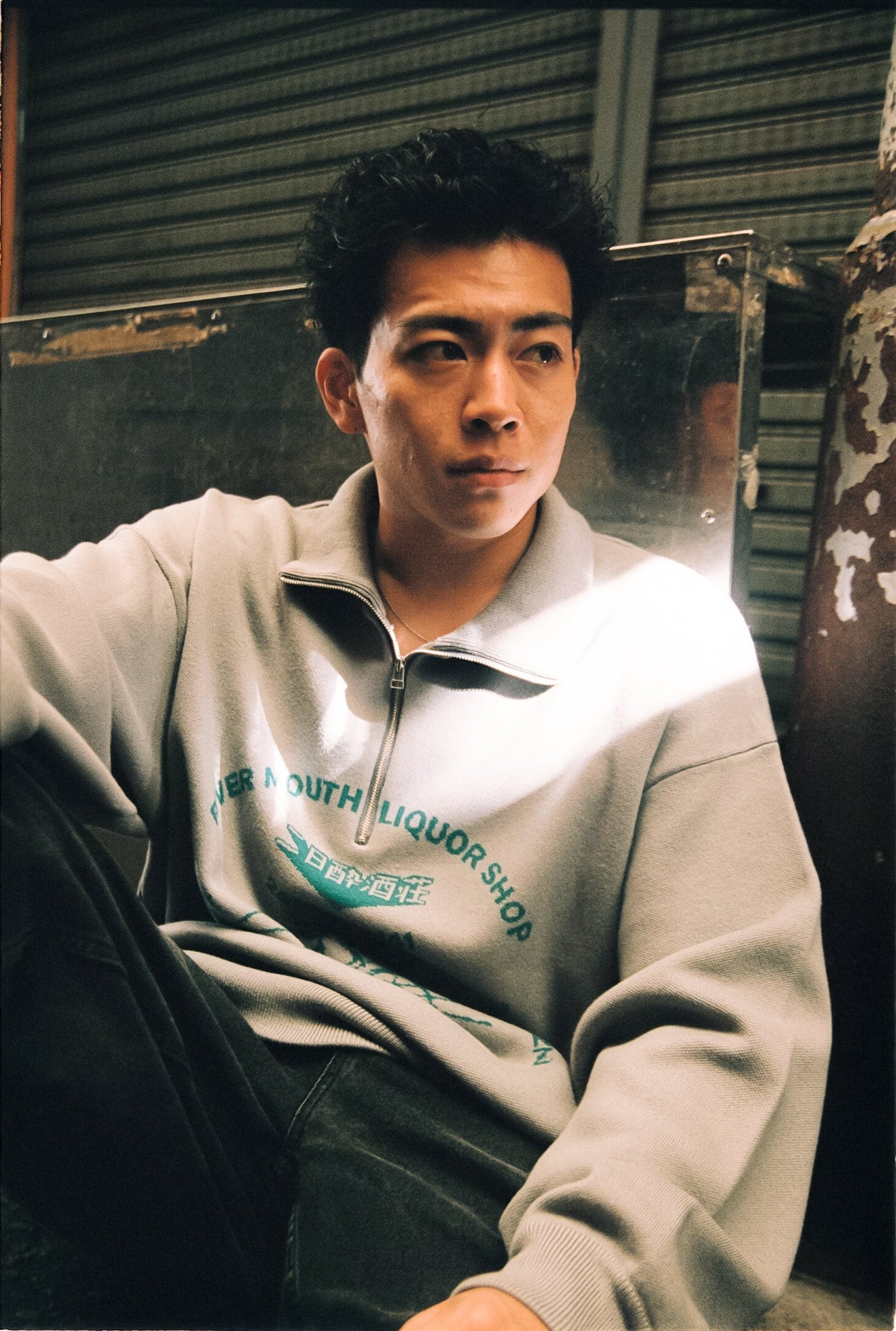 F-LAGSTUF-F × hangoverz HALF-ZIP KNIT