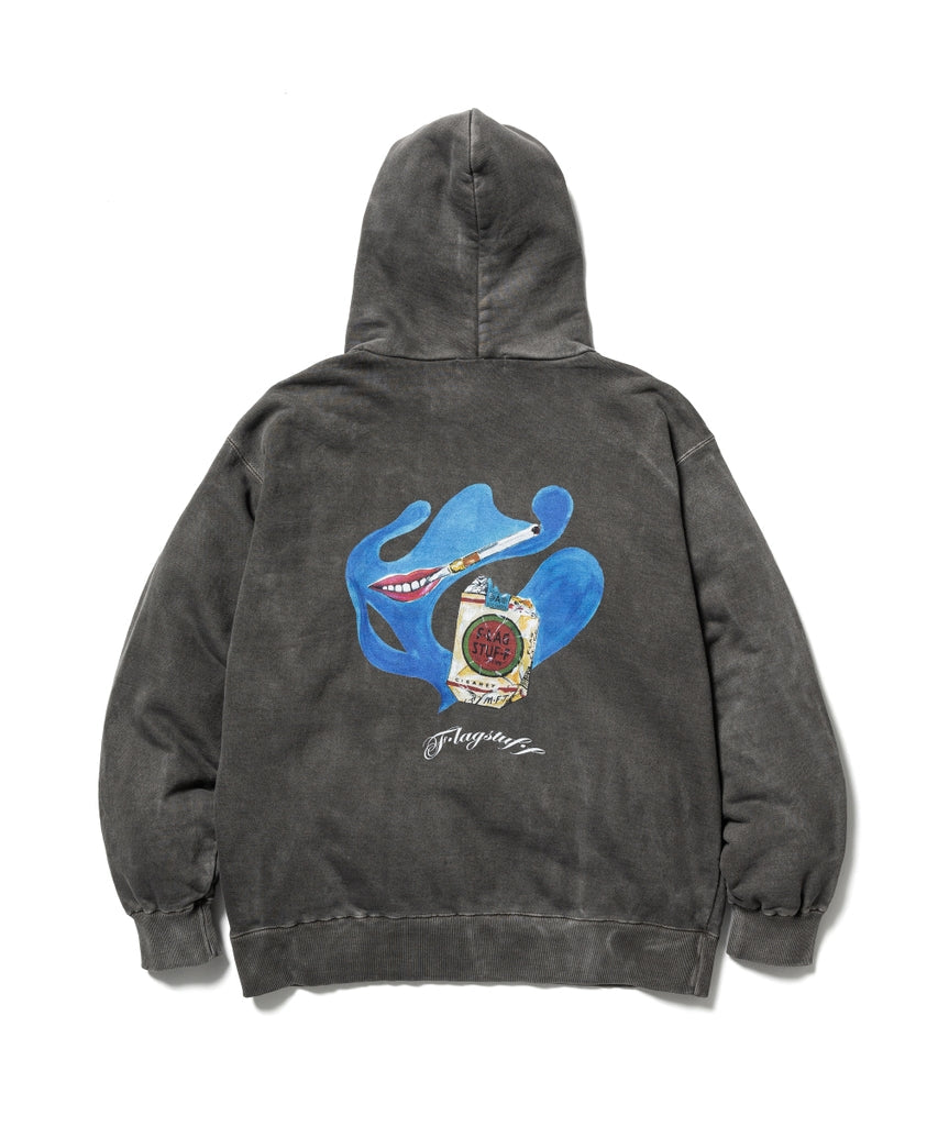 "LIPS & CIGARETTE"HOODIE