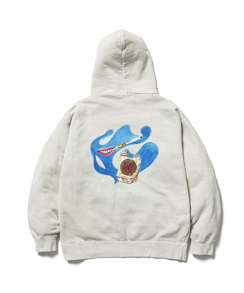 "LIPS & CIGARETTE"HOODIE