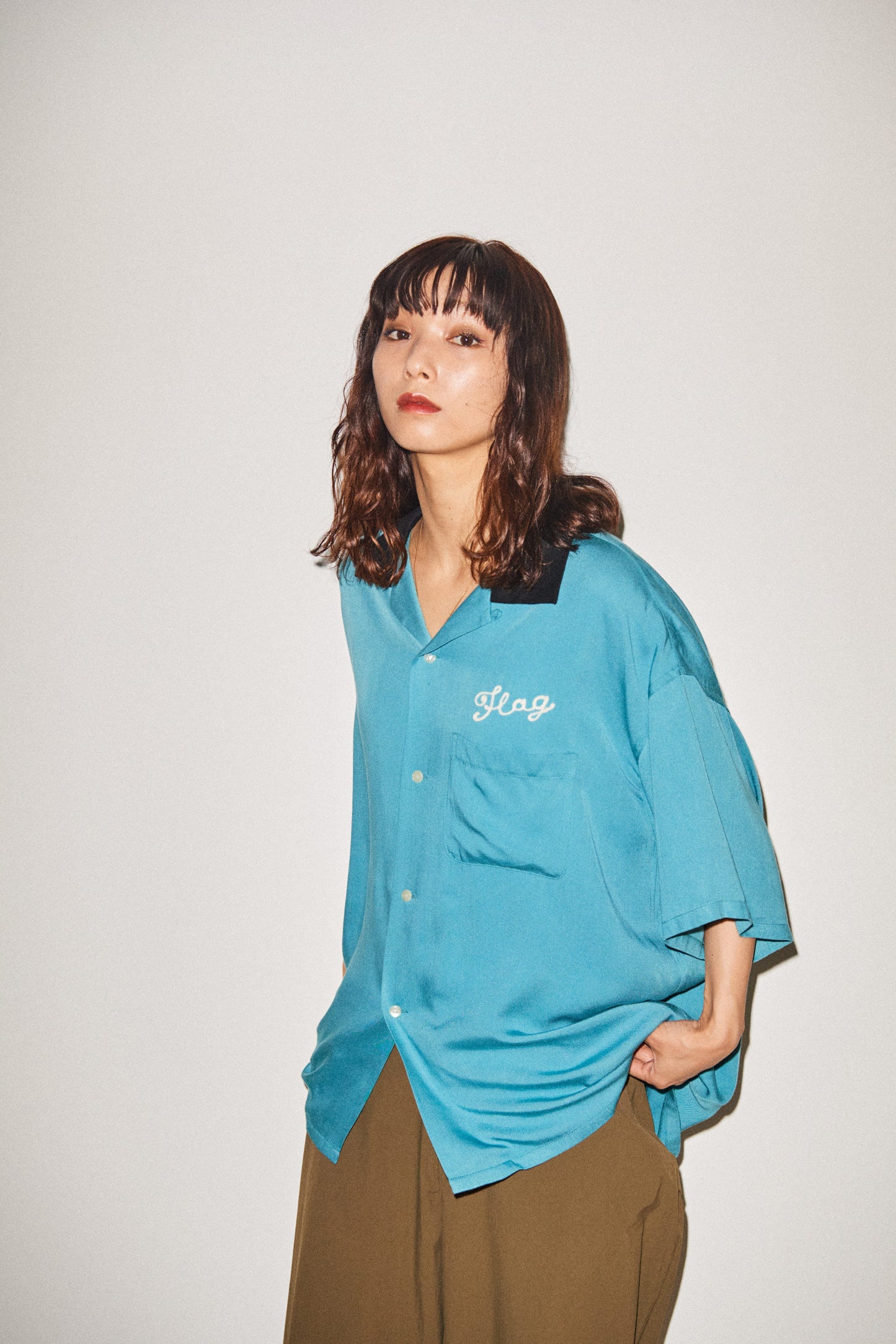 "BEAR" S/S BOWLING SHIRT
