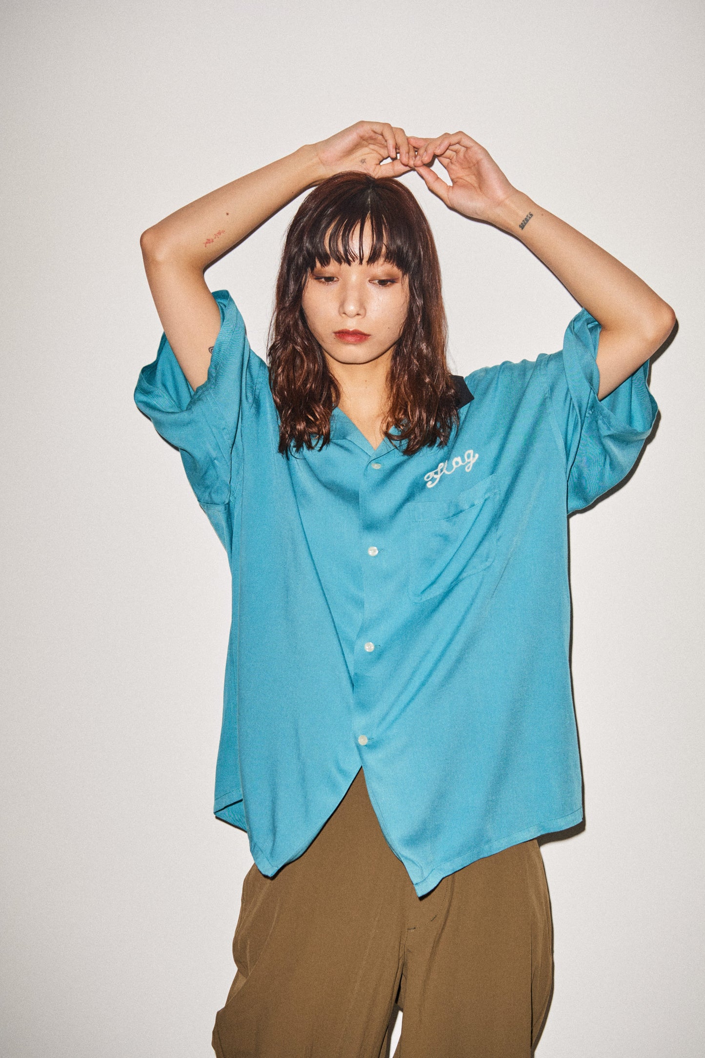 "BEAR" S/S BOWLING SHIRT
