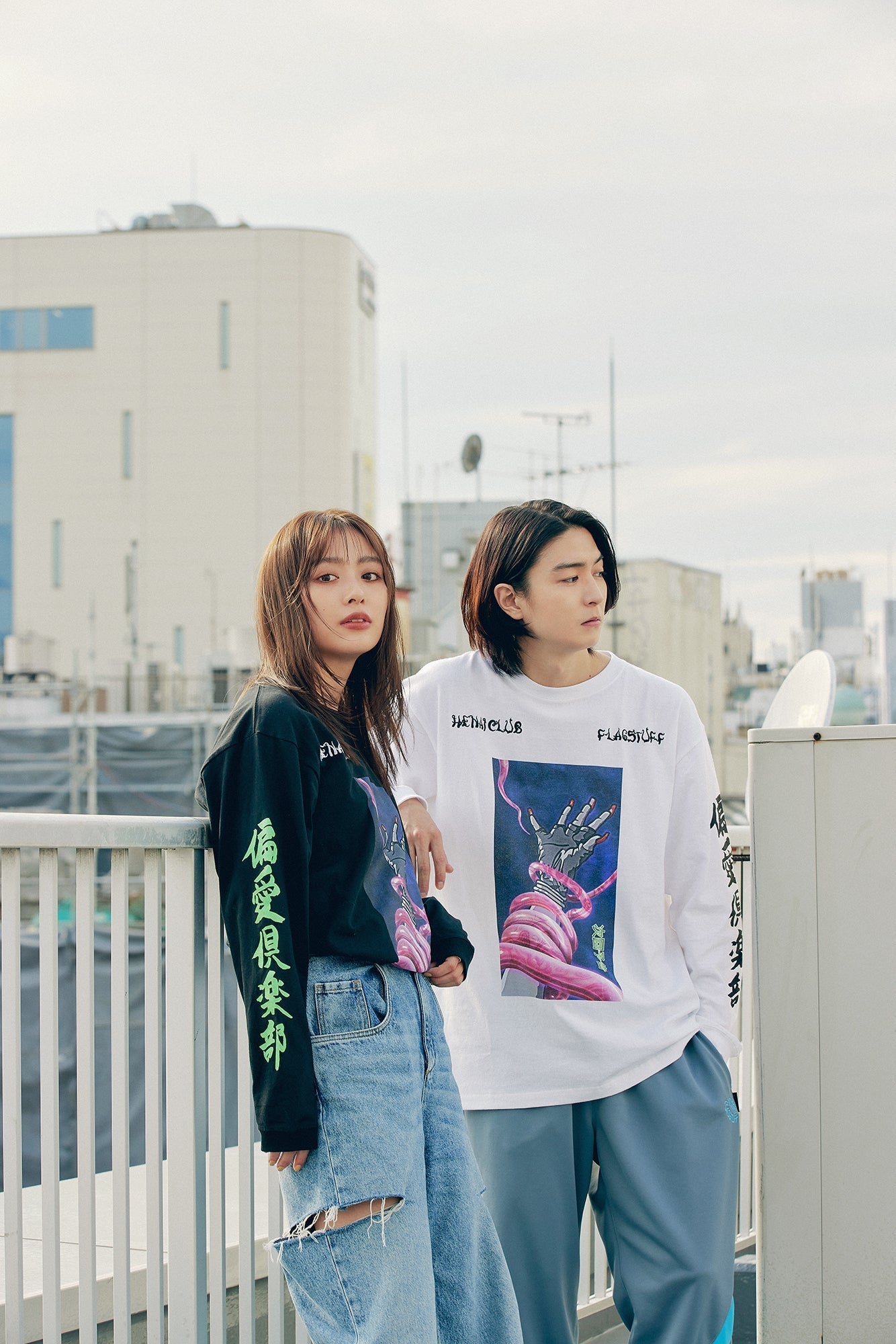 Hentai Club × F-LAGSTUF-F LS Tee