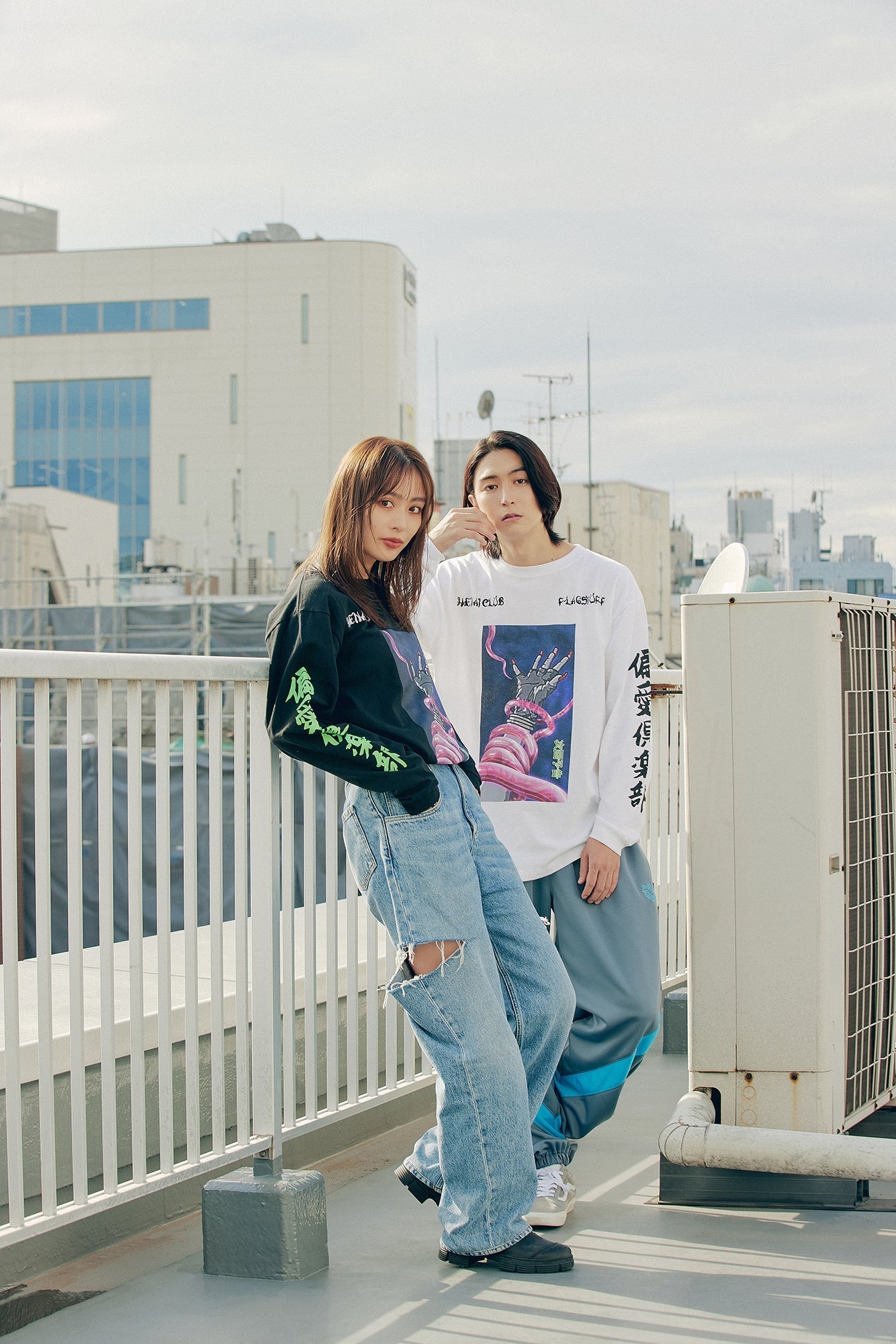Hentai Club × F-LAGSTUF-F LS Tee