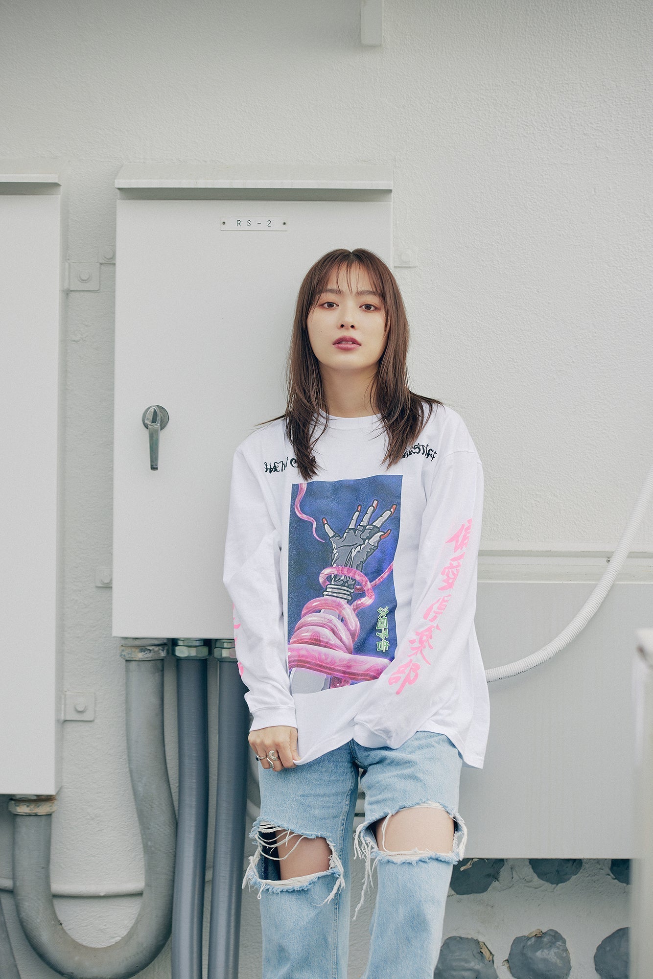 Hentai Club × F-LAGSTUF-F LS Tee
