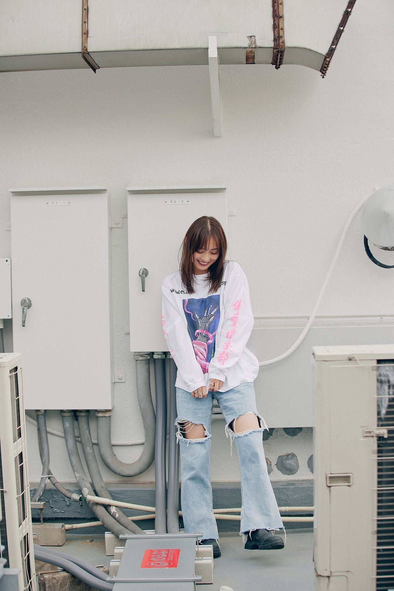 Hentai Club × F-LAGSTUF-F LS Tee