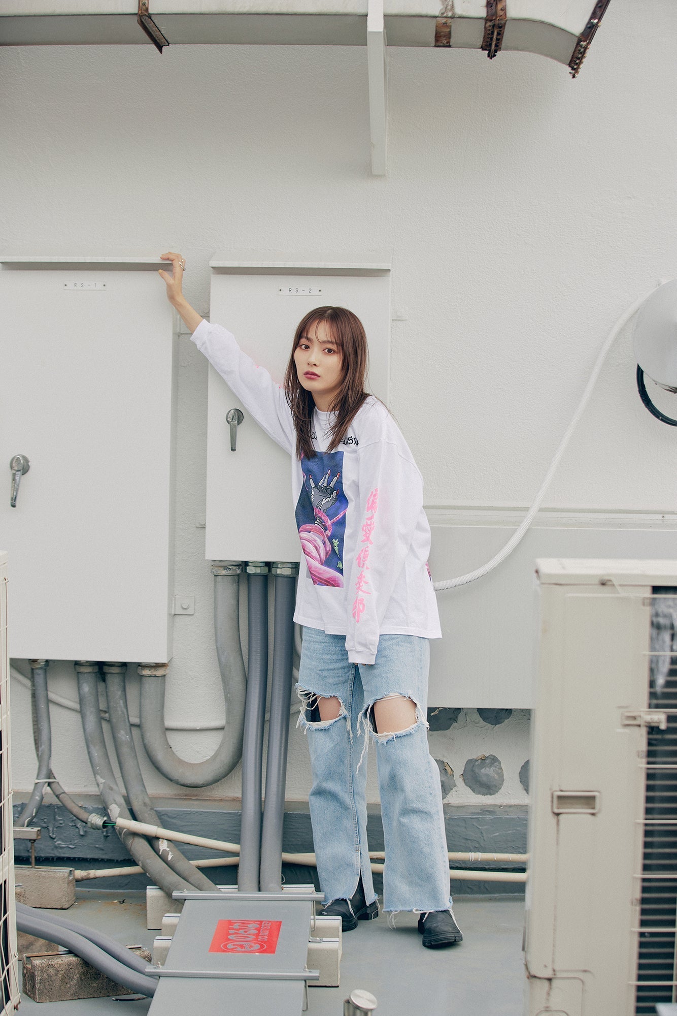 Hentai Club × F-LAGSTUF-F LS Tee