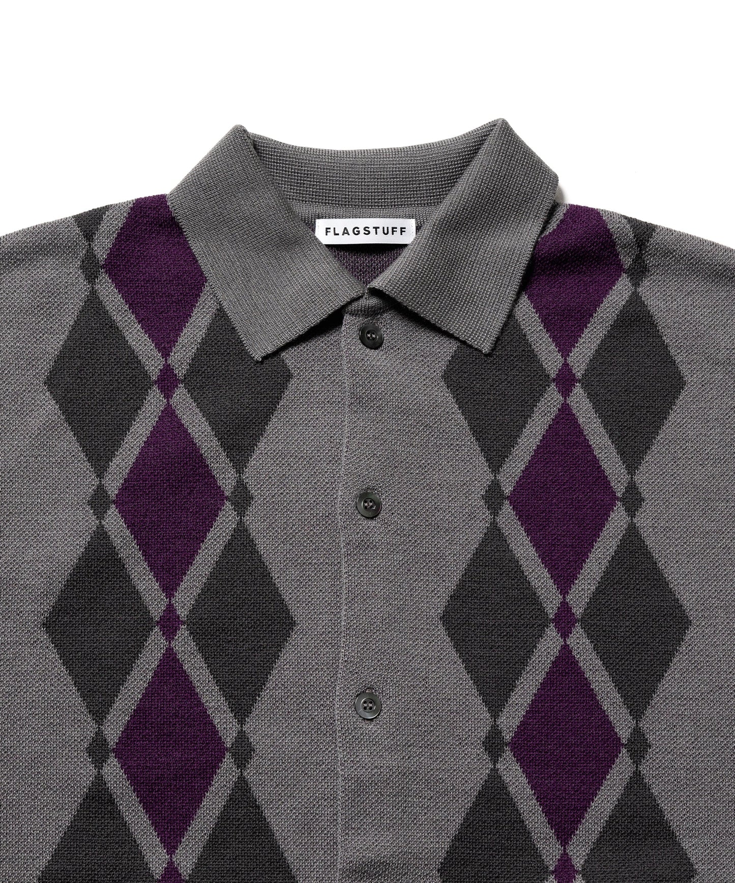 ARGYLE ITALIAN KNIT CARDIGAN