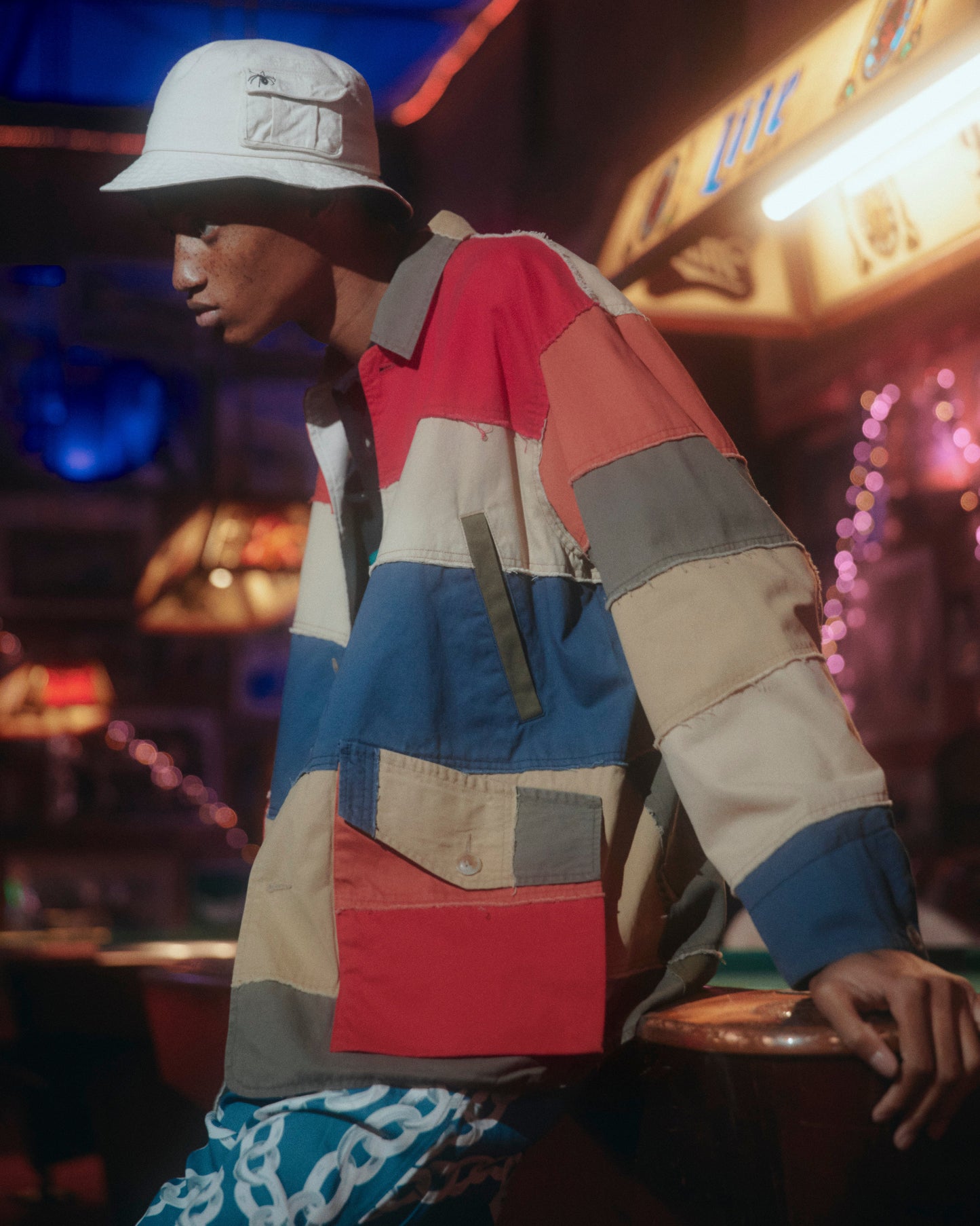 23SS-FS-03 PATCH WORK SAFARI JACKET