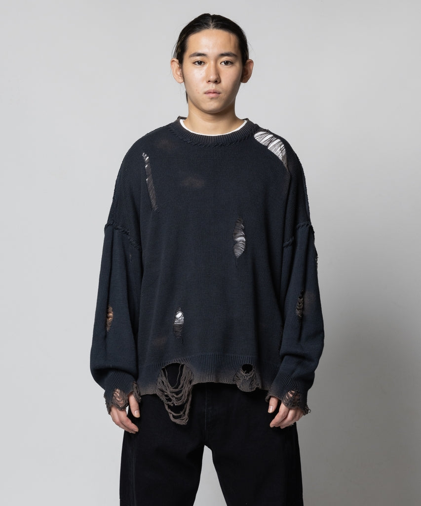 DAMEGE COTTON SWEATER